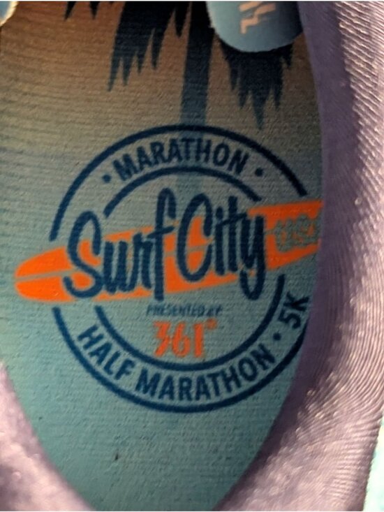 361° Centauri Surf City Marathon Running Shoes Sz 12.5 Colorful Palm Tree Design main image 5